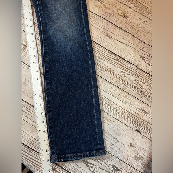 Madewell Women'sThe High-Rise Slim‎ Boyjean in Medium Blue Wash Style - Picture 9 of 15